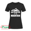 damska cherna teniska life is better in the mountain