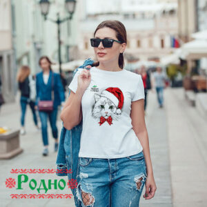 Дамска коледна тениска